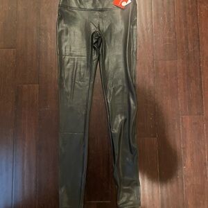 Black Faux Leather Leggings